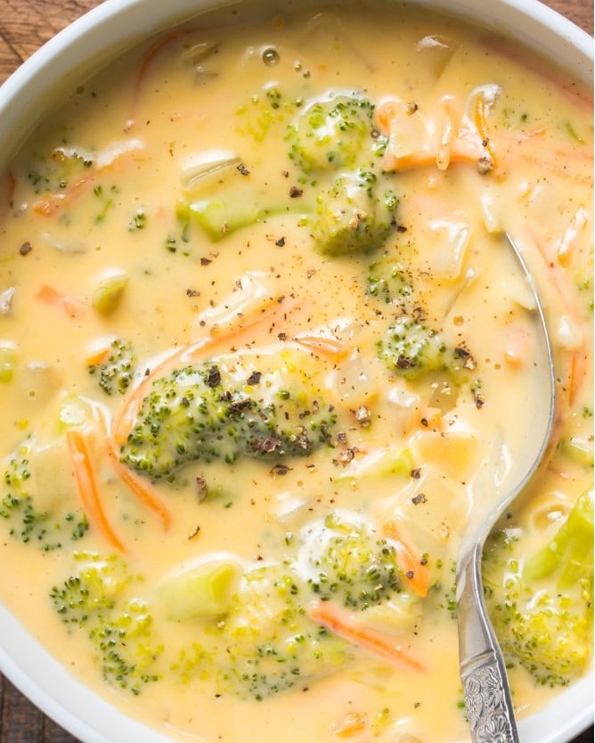 The Ultimate Crock Pot Broccoli Cheese Soup