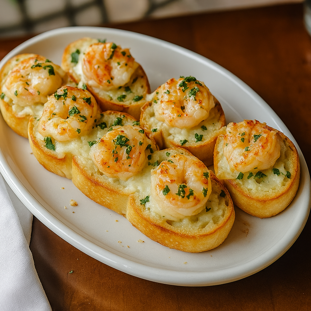 Crabby Shrimp-Stuffed Garlic Bread Bombs