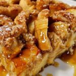 Caramel Apple Cinnamon Roll Dump Cake
