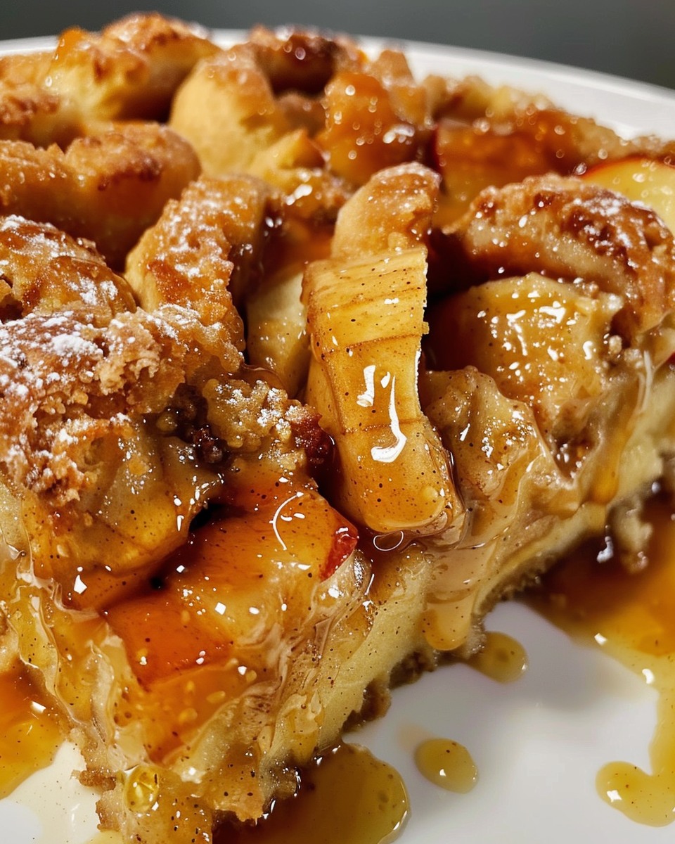 Caramel Apple Cinnamon Roll Dump Cake