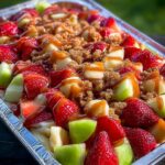 Cheesecake Fruit Salad Dessert Recipe Card