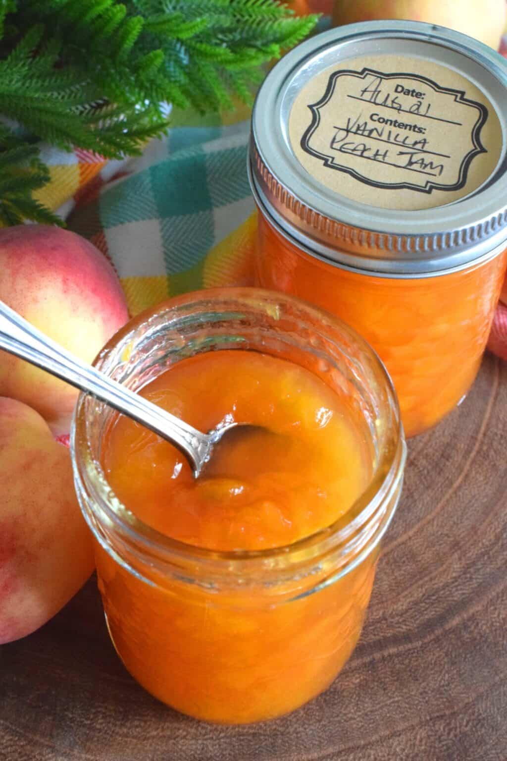 Small Batch Vanilla Peach Jam