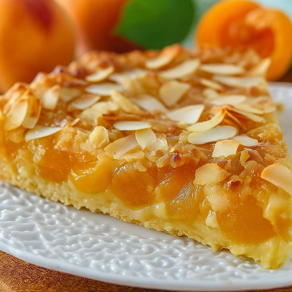 Tarte Moelleuse aux Abricots et Amandes