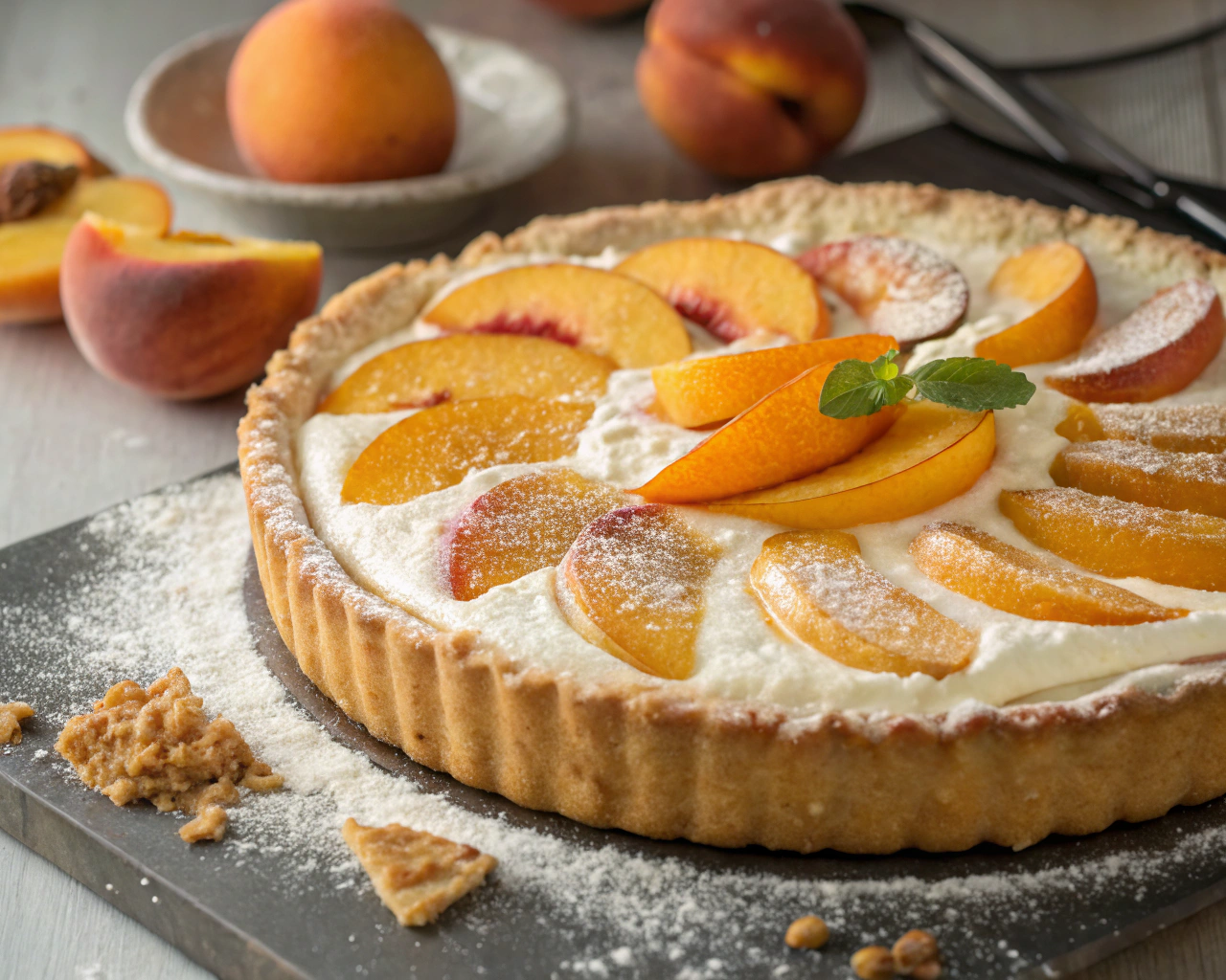 Peaches and Cream Pie Recipe