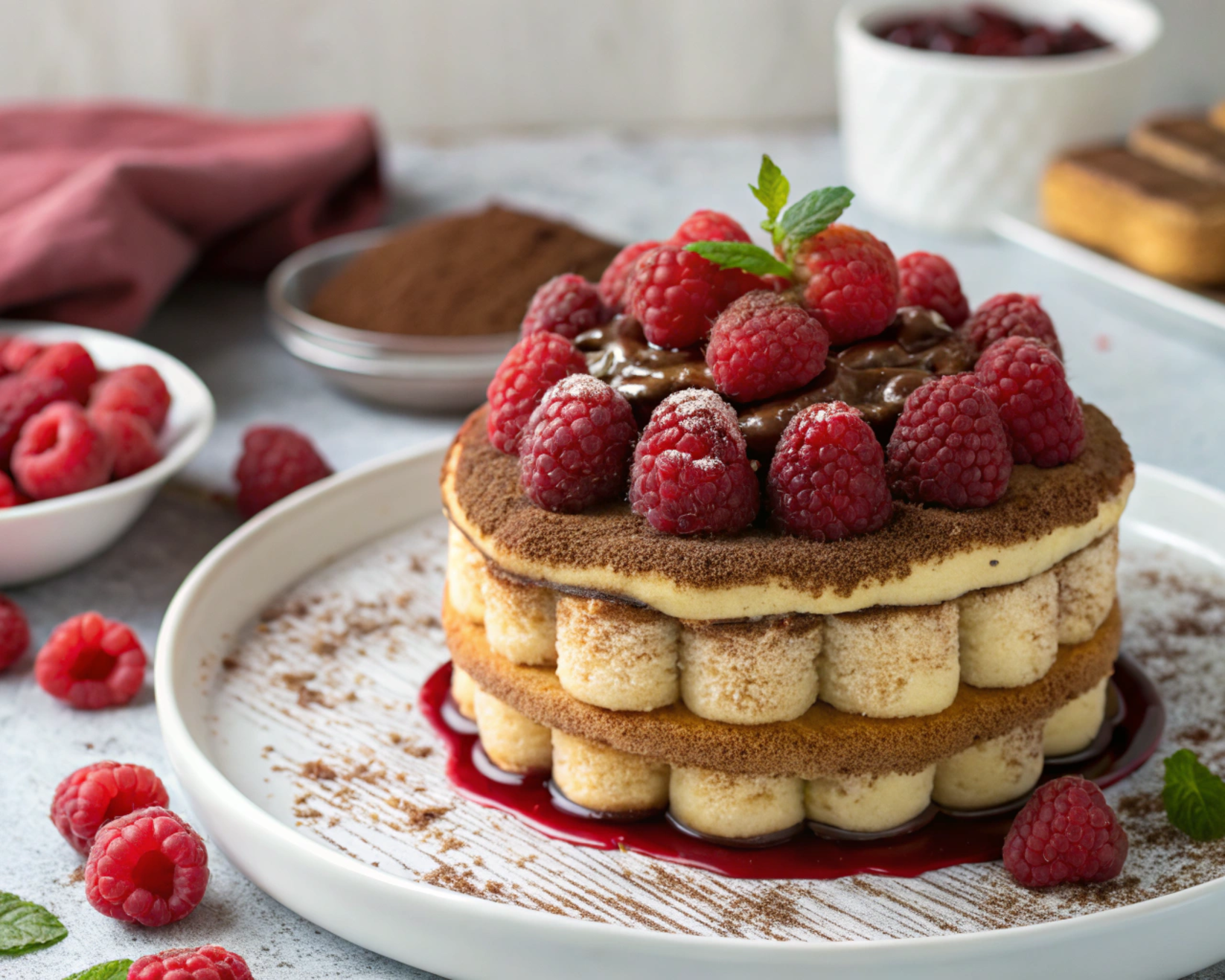 Tiramisù aux Framboises