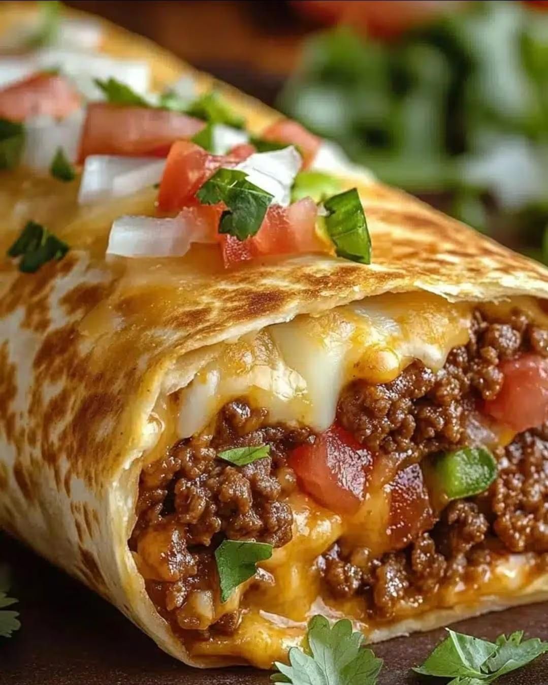 Cheesy Beef Chimichangas Recipe