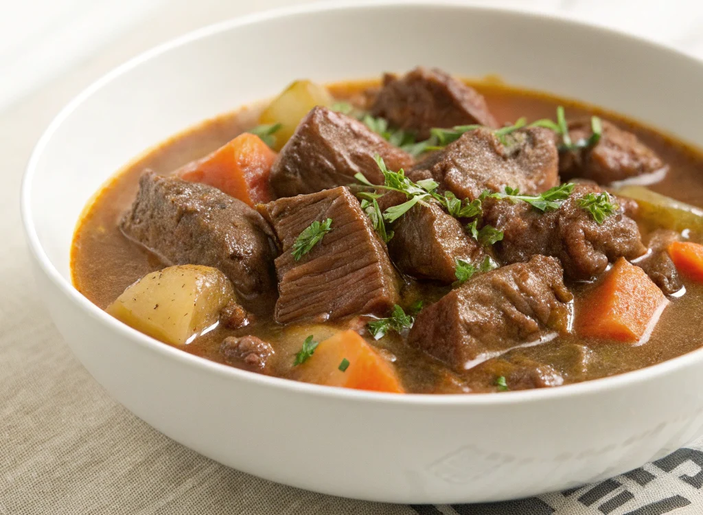 6-Hr Slow Cooker Beef Manhattan – Weeknight Favorite