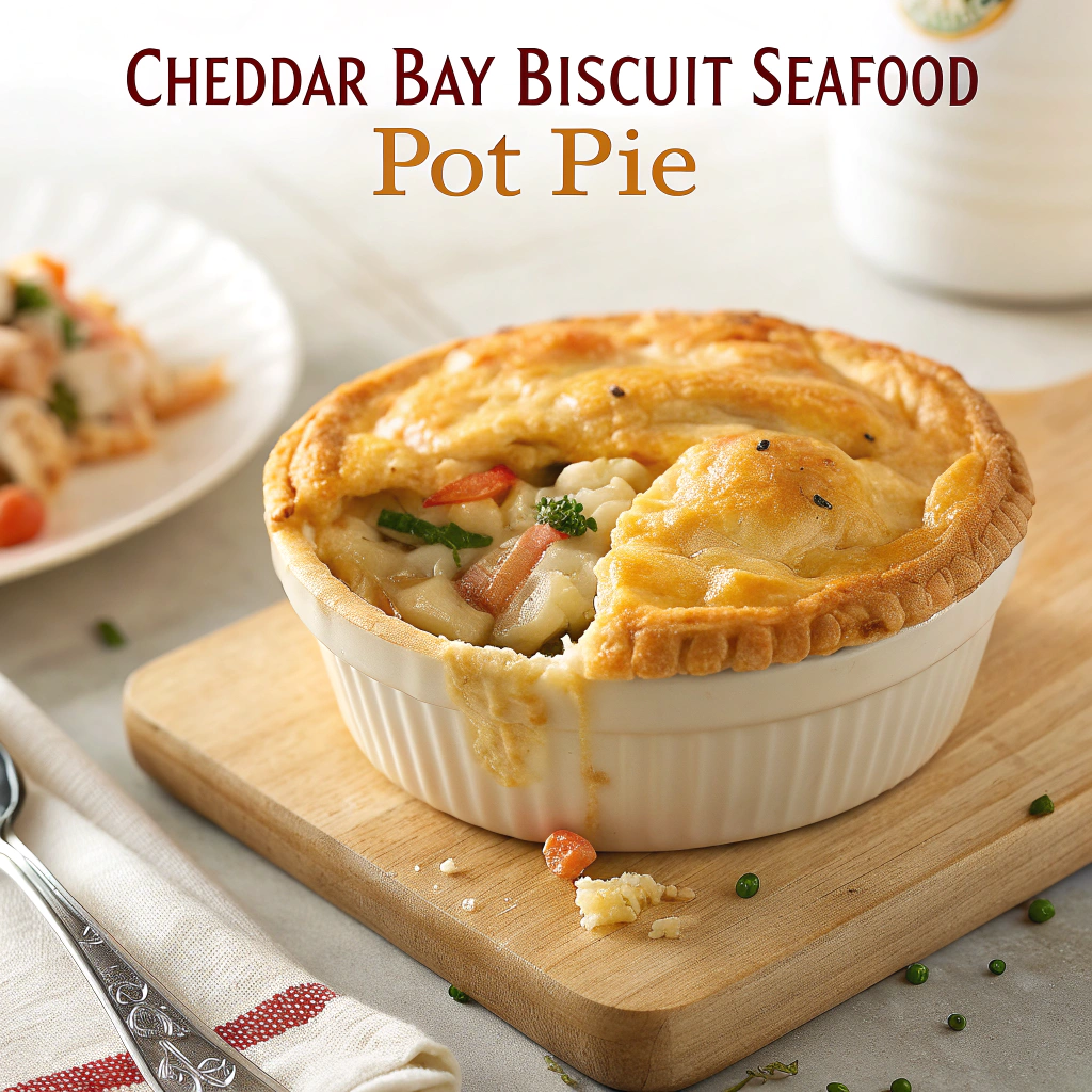 Cheddar Bay Biscuit Seafood Pot Pie