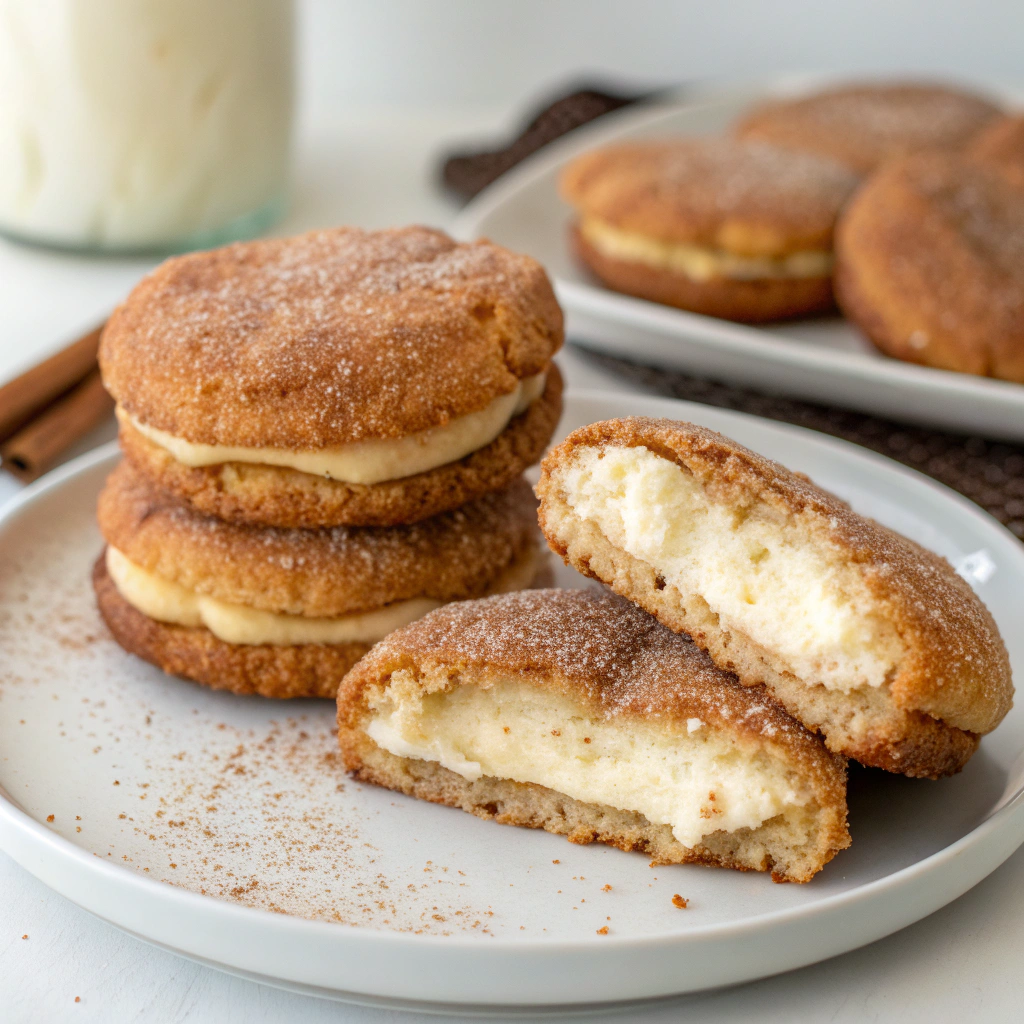 Cheesecake Stuffed Snickerdoodles