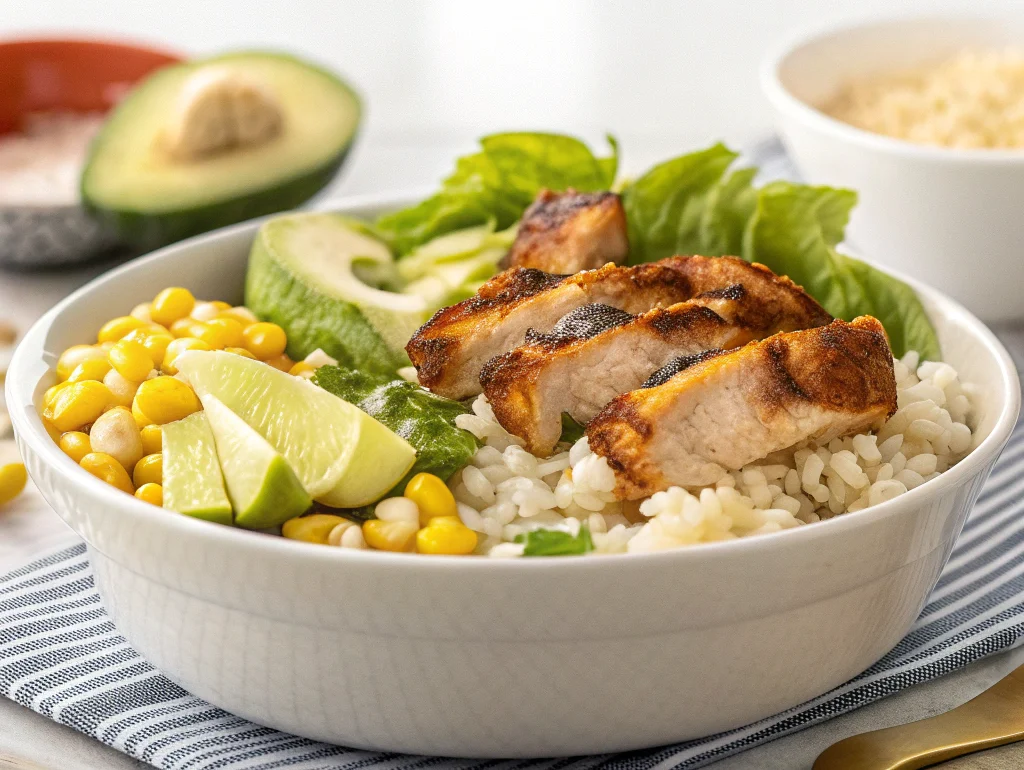 Easy Street Corn Chicken Rice Bowl Recipe for Busy Nights