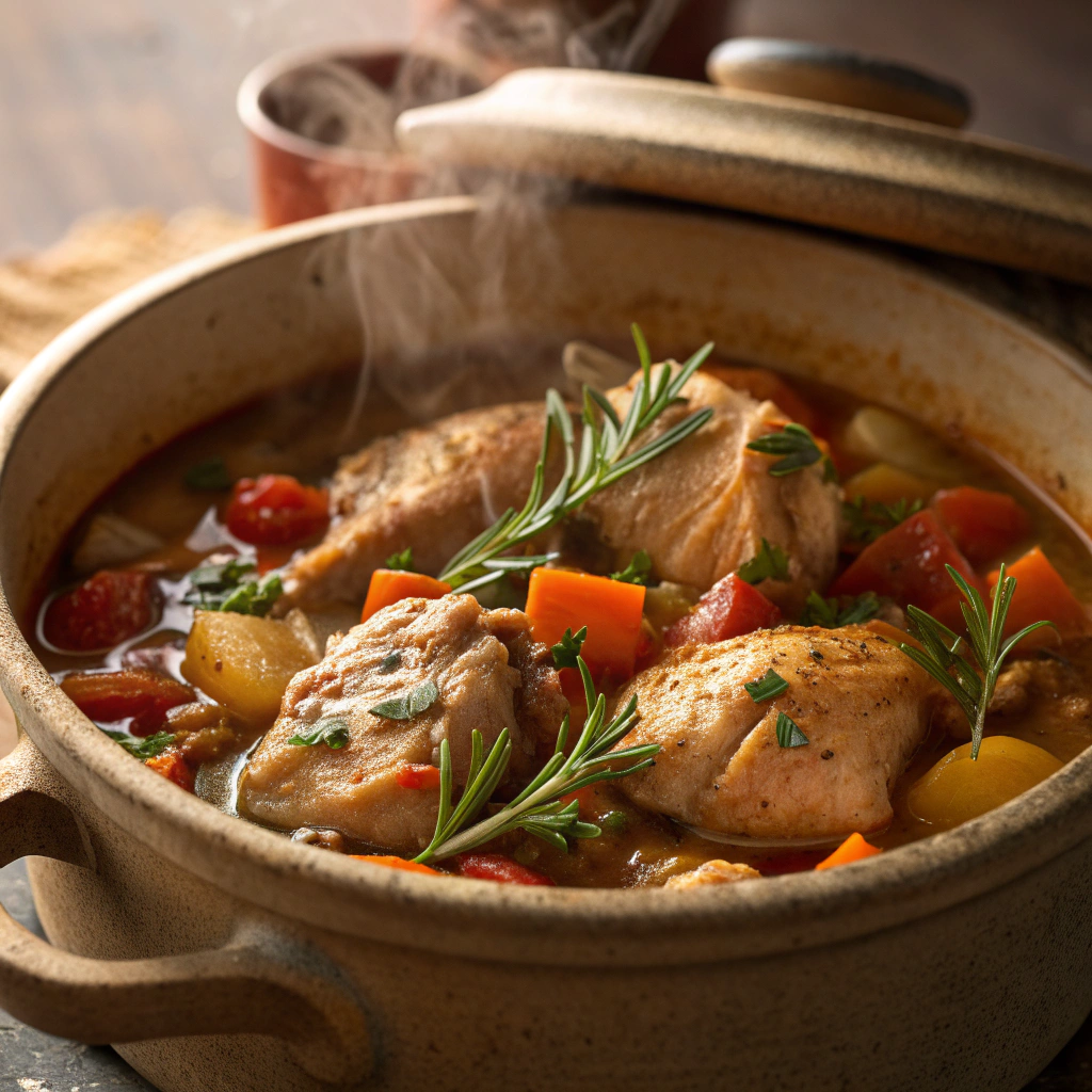 Hearty Chicken and Vegetable Stew - A Cozy, Flavor-Packed One-Pot Meal!