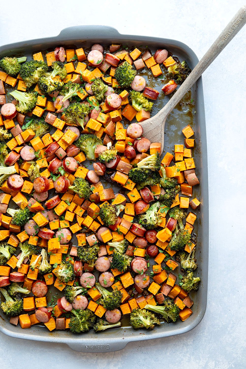 Honey Garlic Sausage Sweet Potatoes