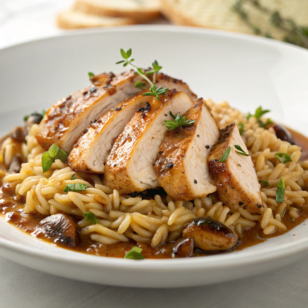 Marsala Chicken Orzo