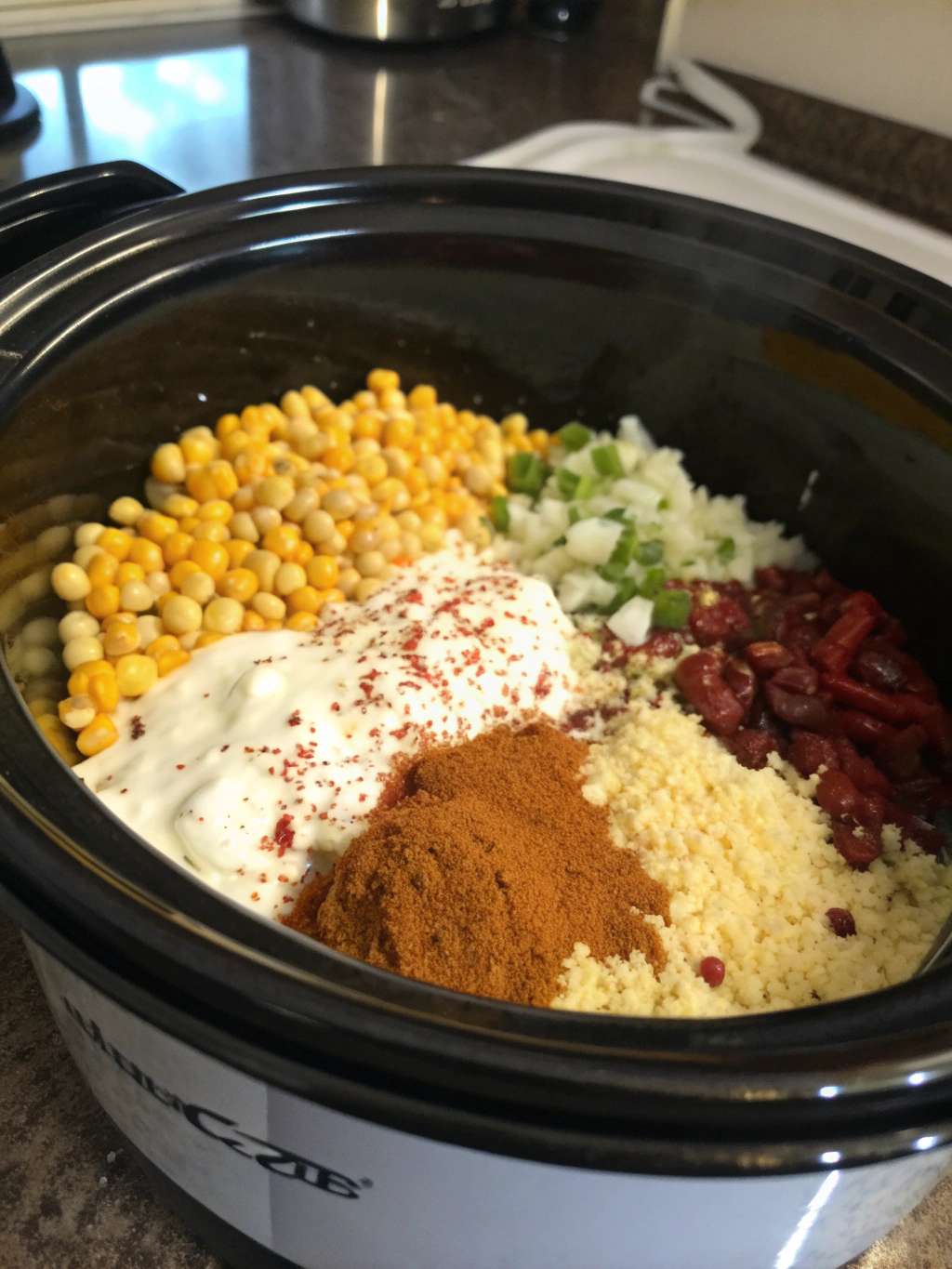 Mexican Street Corn Soup Crockpot ingredients