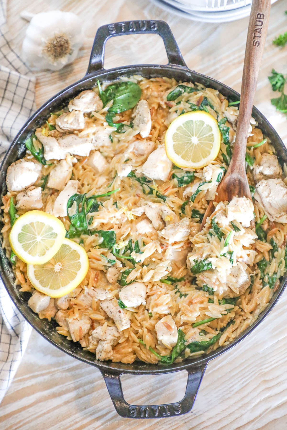One-Pan creamy lemon chicken orzo
