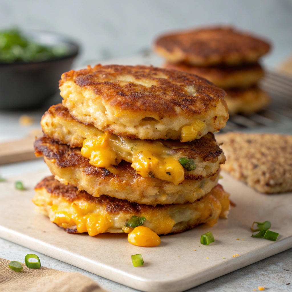 Crispy Cheddar Corn Potato Fritters: A Comforting Delight for Any Occasion