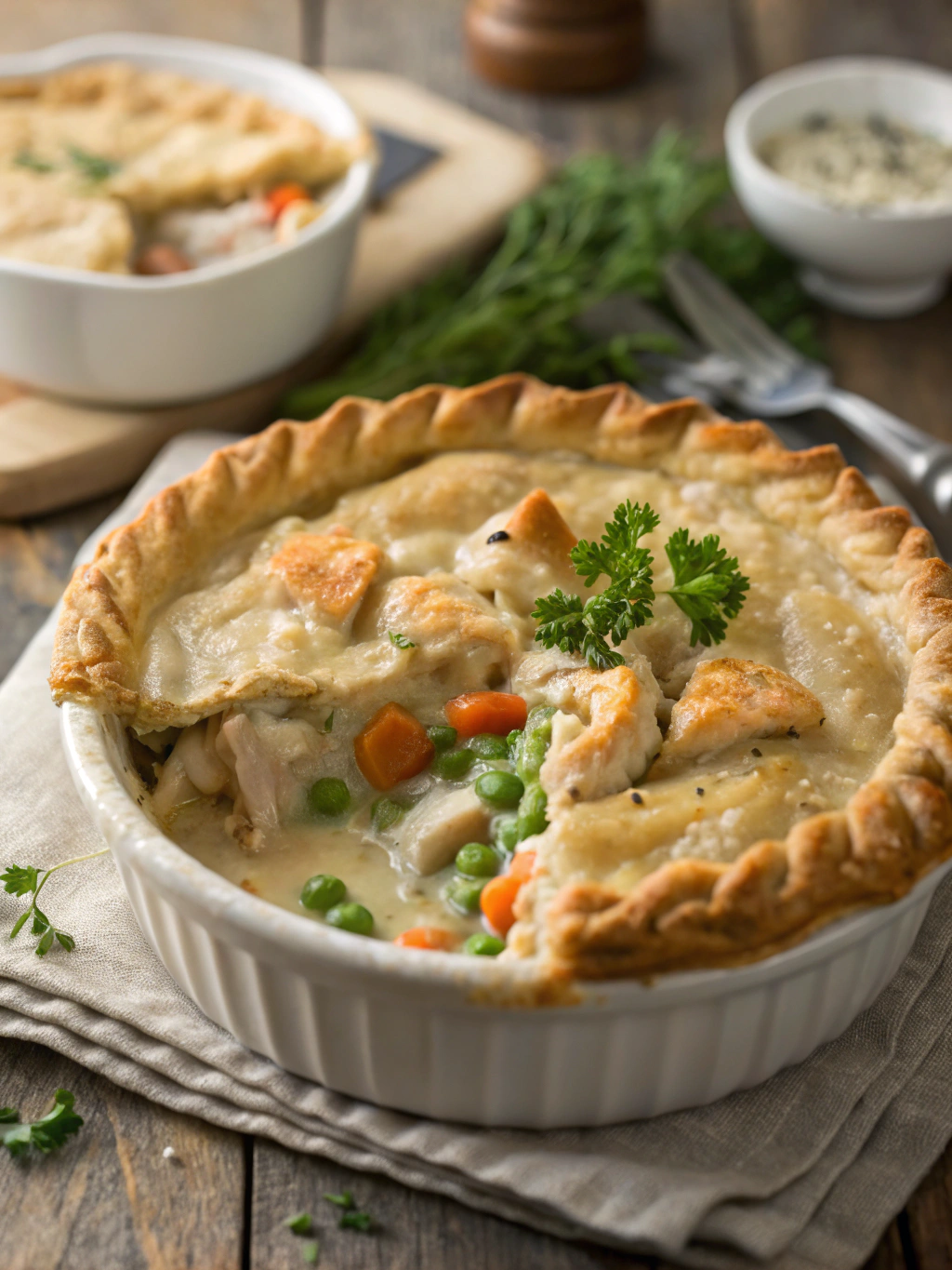 Easy Slow Cooker Chicken Pot Pie
