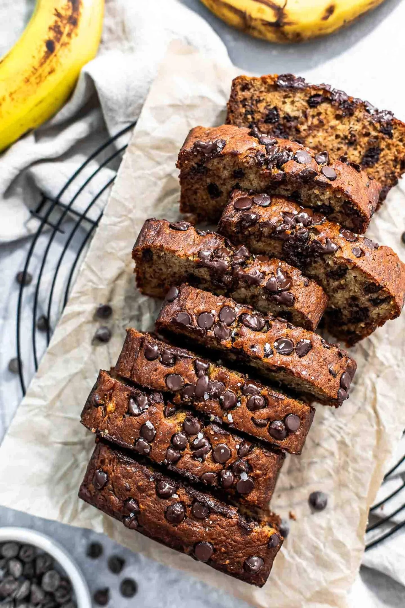 Super Moist Chocolate Chip Banana Bread Recipe