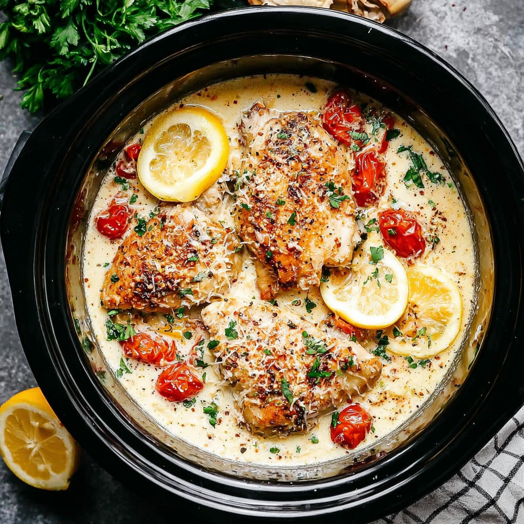 Crockpot Creamy Garlic Parmesan Chicken – Comfort Food Made Easy