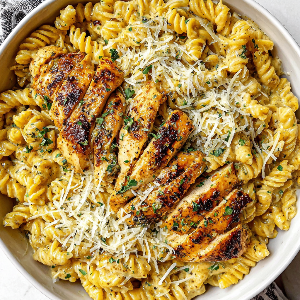 Garlic Parmesan Chicken Pasta