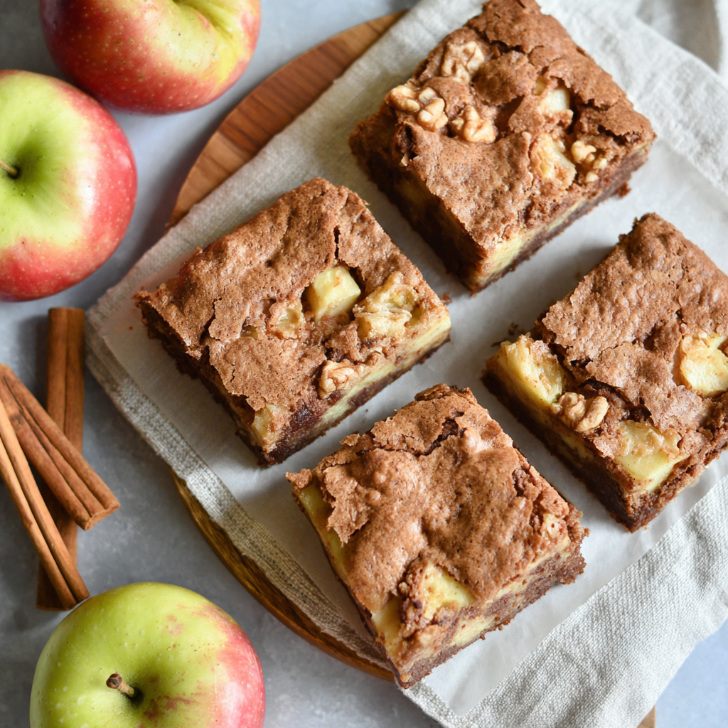 Apple Brownies (Easy Fall Dessert)