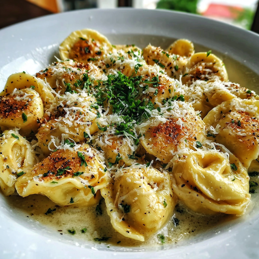 Garlic Parmesan Chicken Tortellini – A Creamy, Comforting Pasta Dish