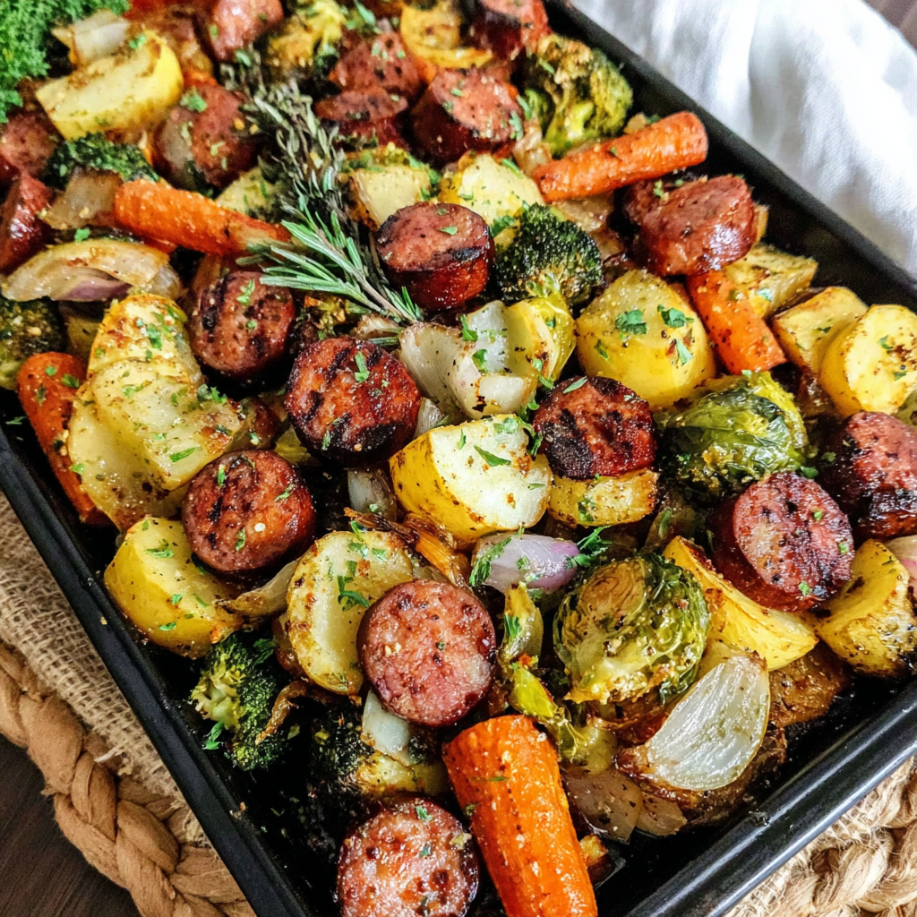 Sheet Pan Sausage & Veggies