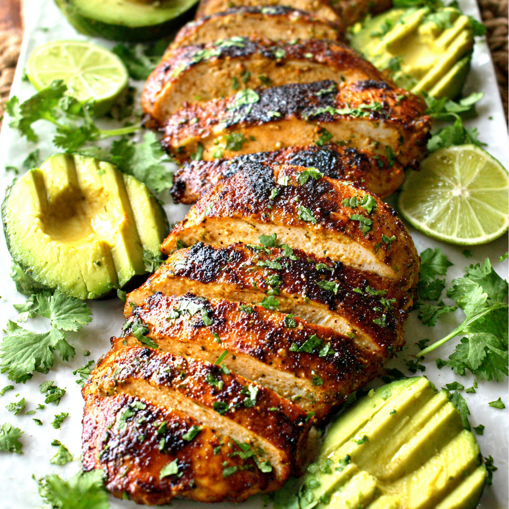 Fiesta Lime Chicken Recipe with Avocado