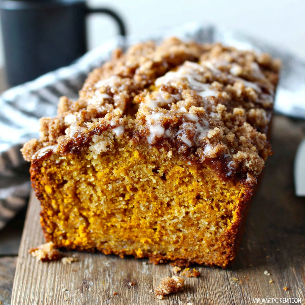 Pumpkin Streusel Bread