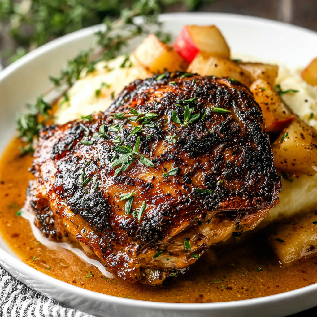 Pan Apple Cider Chicken (Quick & Easy)