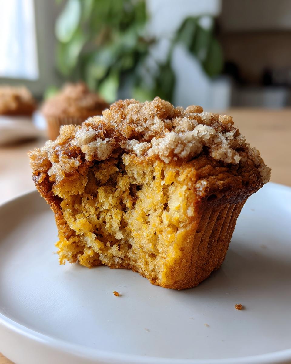 Indulge in Bakery-Style Pumpkin Muffins with Brown-Sugar Crumble!