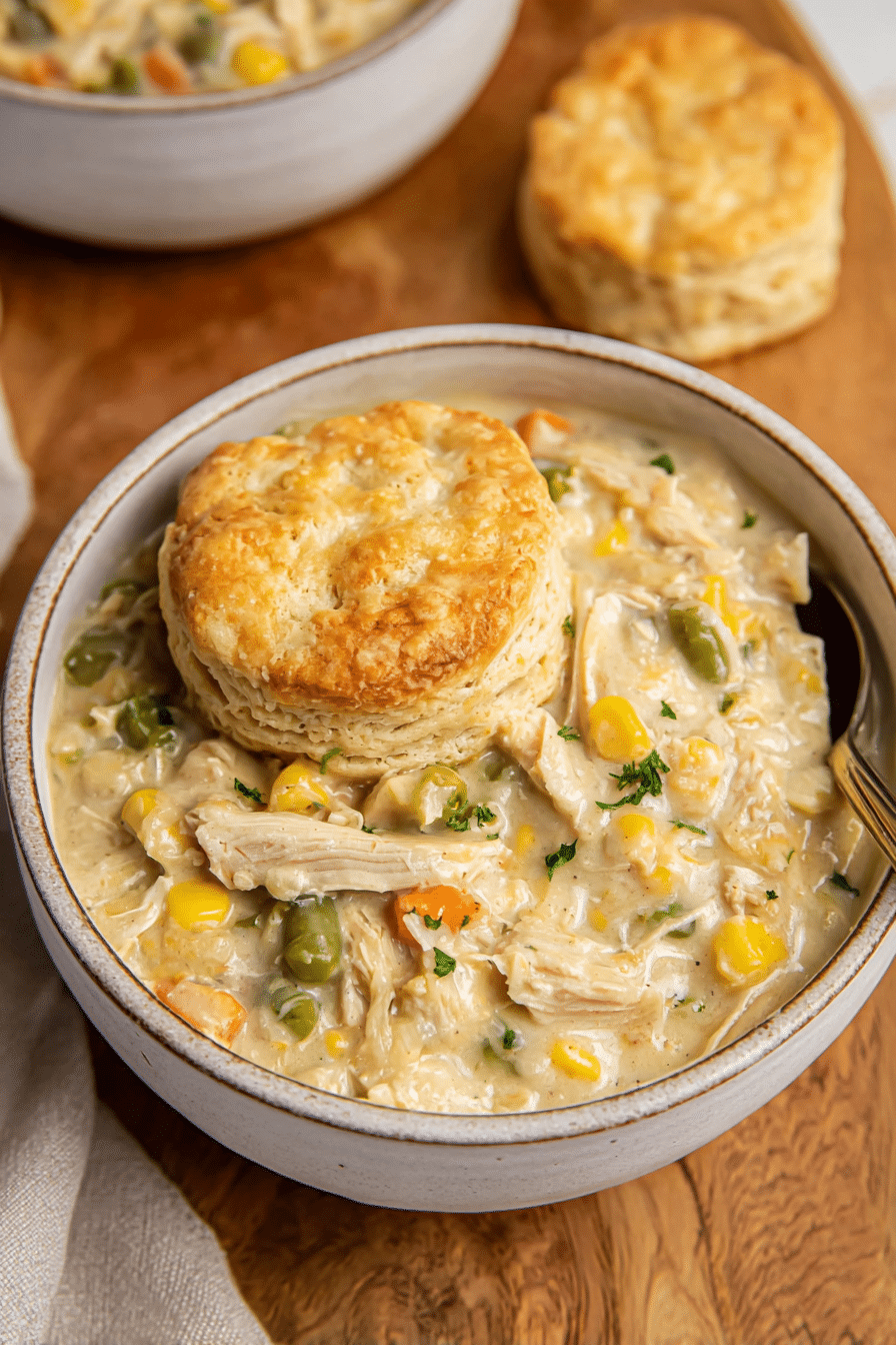 Crockpot Chicken Pot Pie – Easiest Weeknight Comfort Meal!