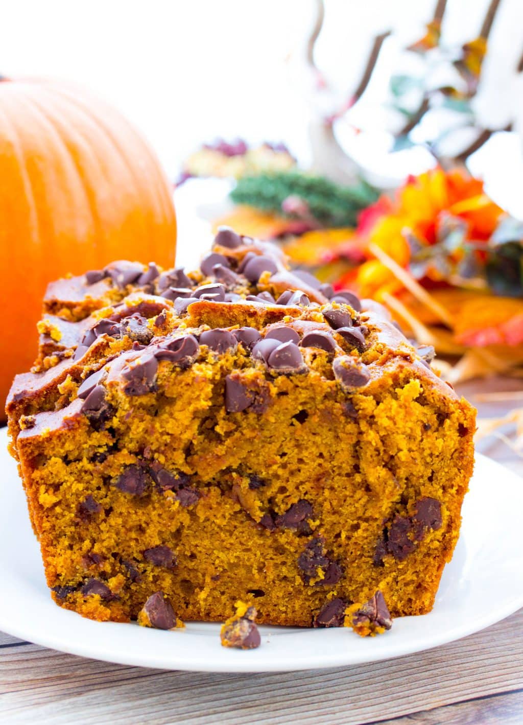 Best Chocolate Chip Pumpkin Bread for a simple pumpkin dessert!