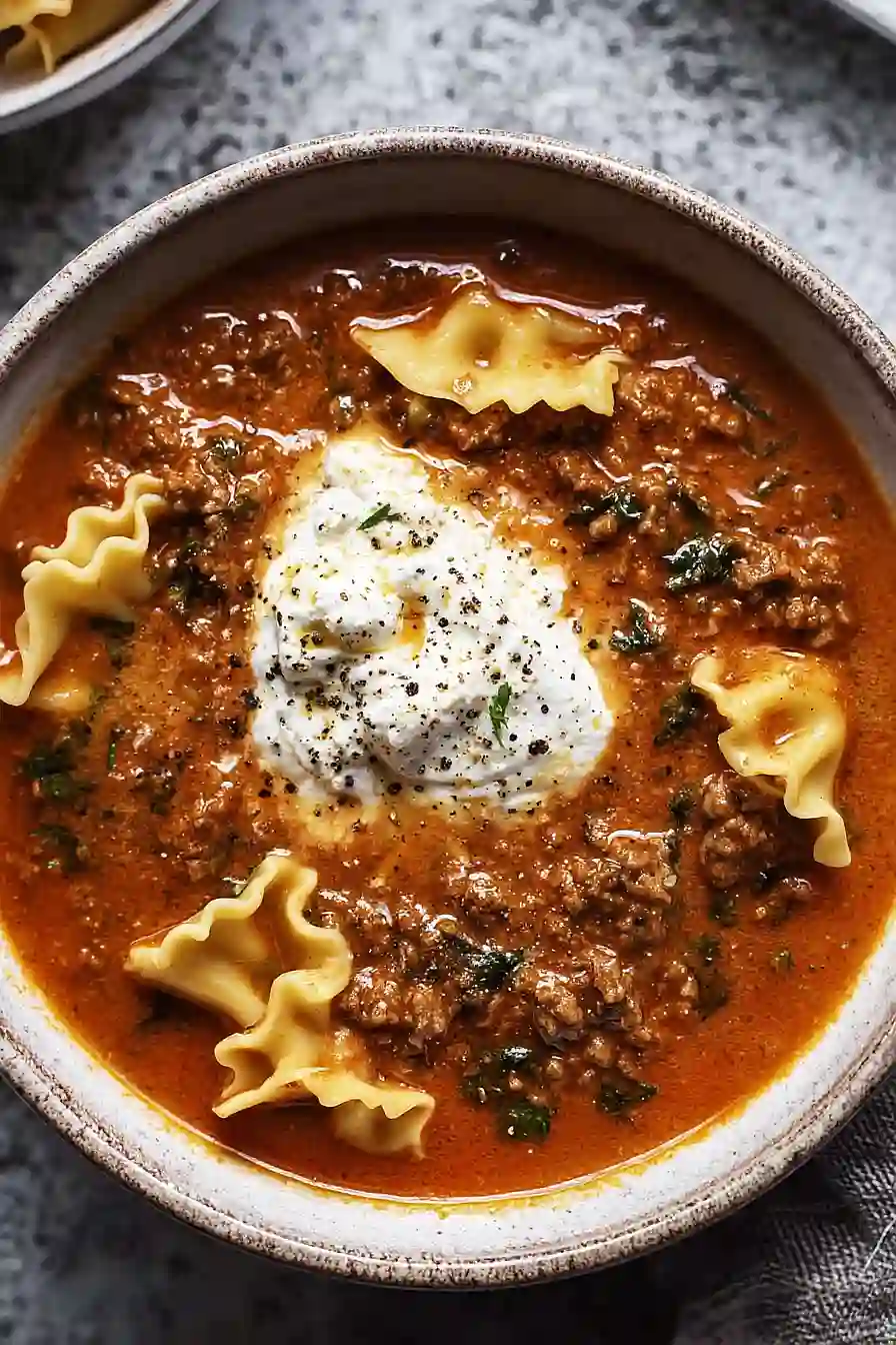 BEST EVER One-Pot Lasagna Soup Recipe!