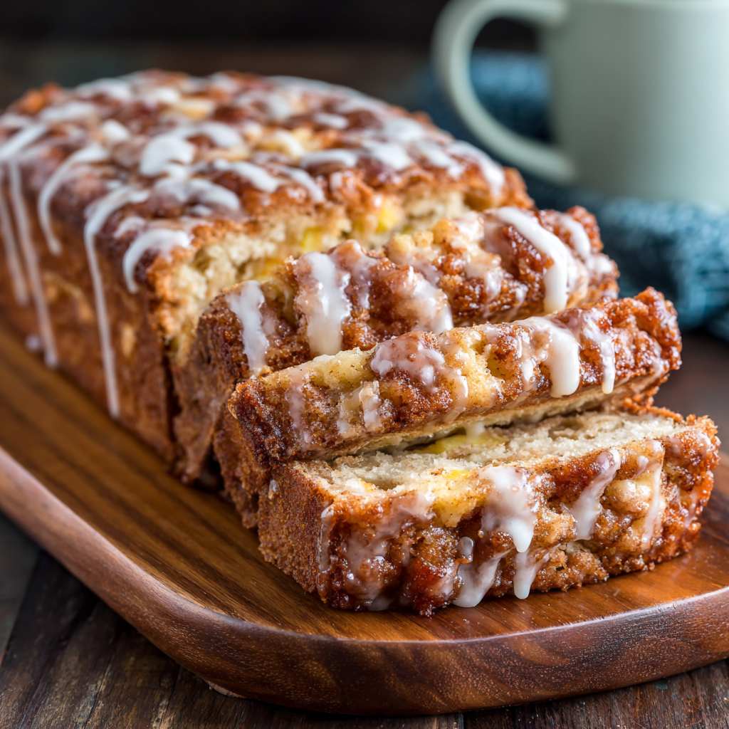 Amish Apple Fritter Bread – Soft, Sweet, and Perfectly Spiced