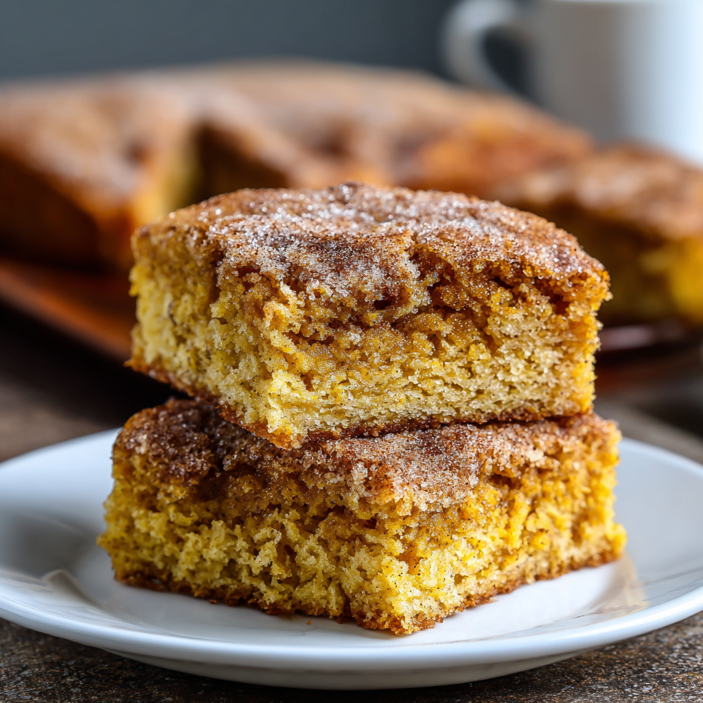 Delicious Pumpkin Snickerdoodle Snack Cake Recipe