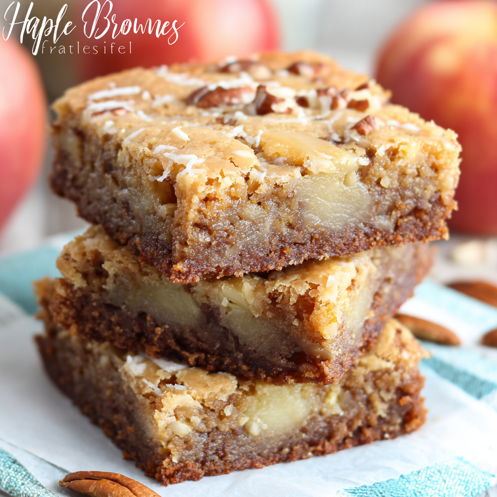 Apple Brownies (Easy Fall Dessert)