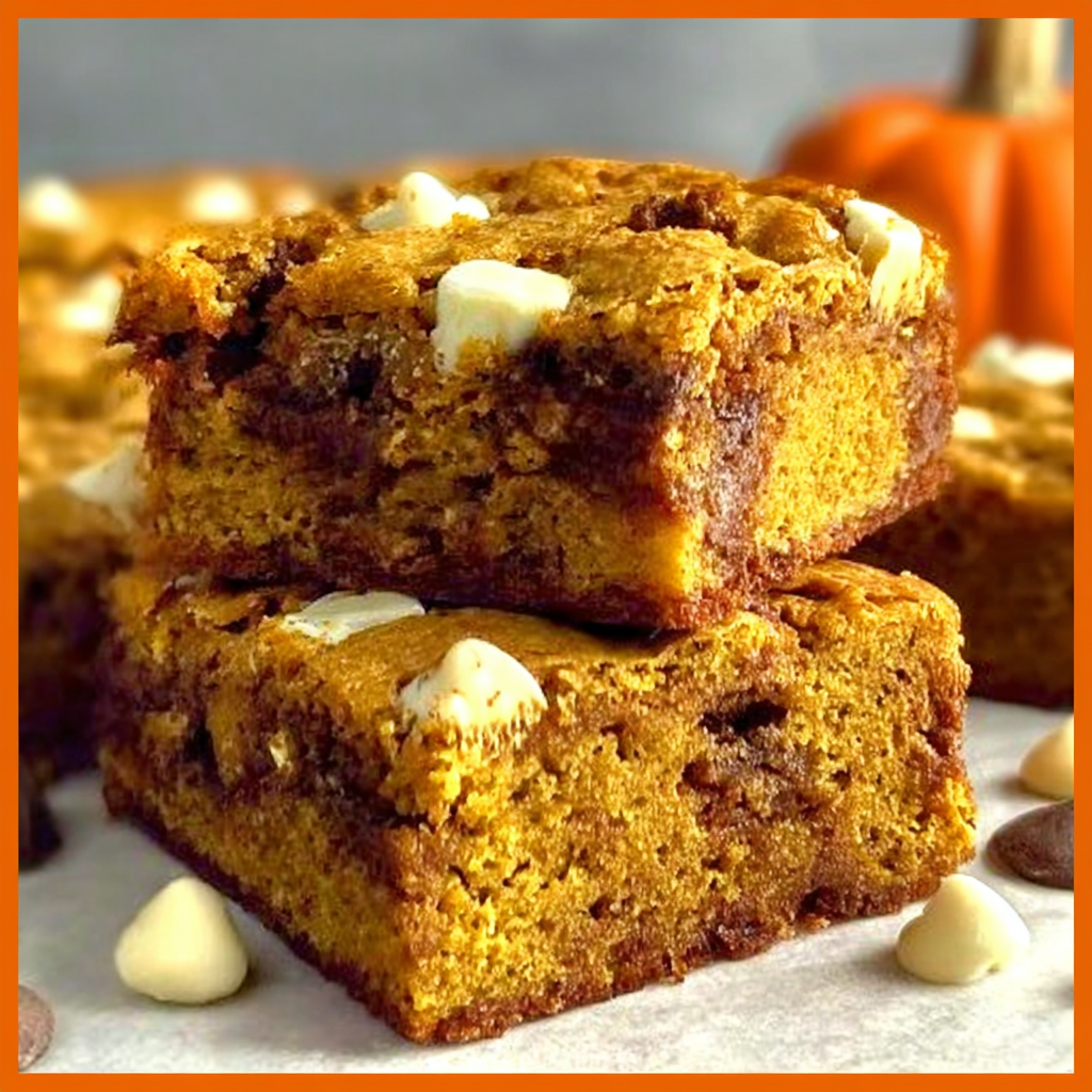Irresistibly Soft Pumpkin Blondies You’ll Crave All Fall!