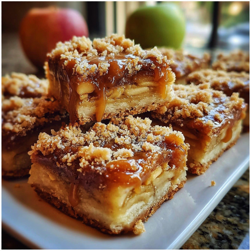 Irresistible Salted Caramel Apple Bars for Fall