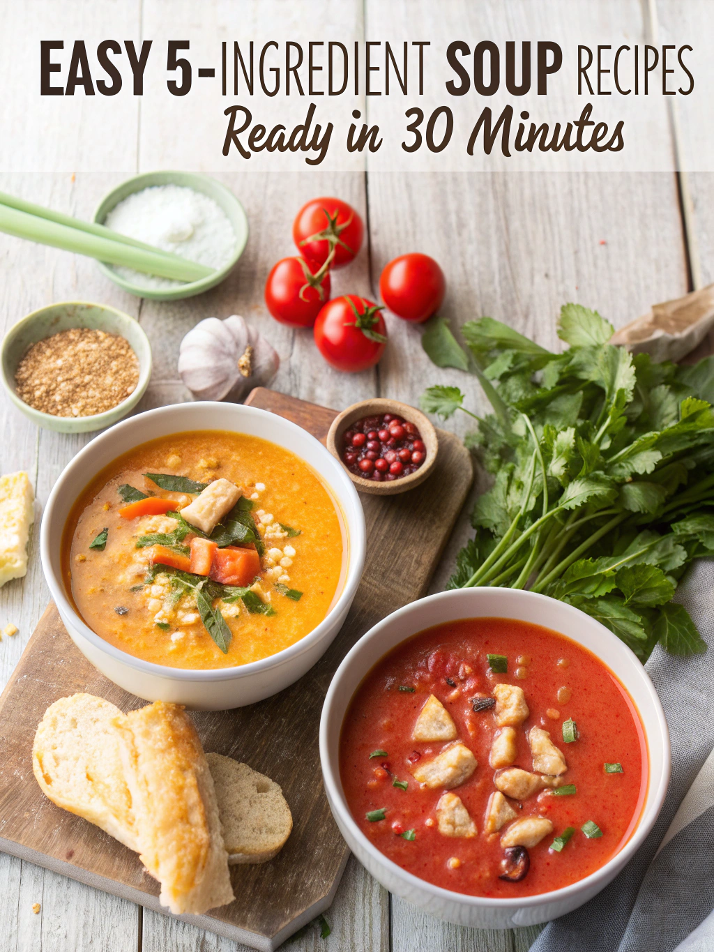 3 Easy 5-Ingredient Soup Recipes That Are Ready in 30 Minutes