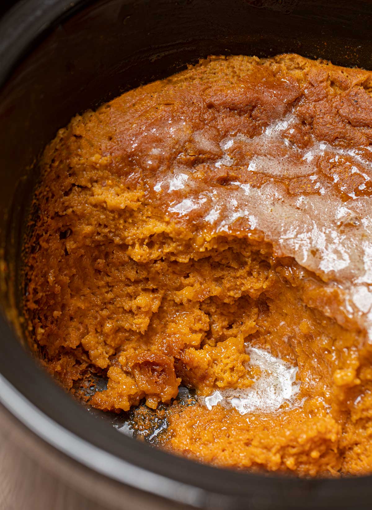 Slow Cooker Pumpkin Pie Pudding