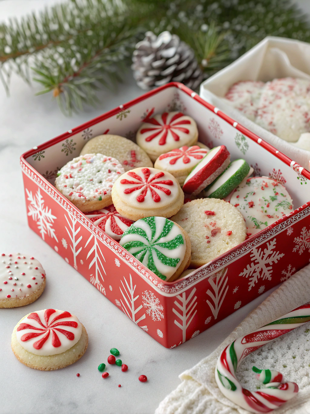 20 Christmas Cookie Box Fillers: The Peppermint Edition