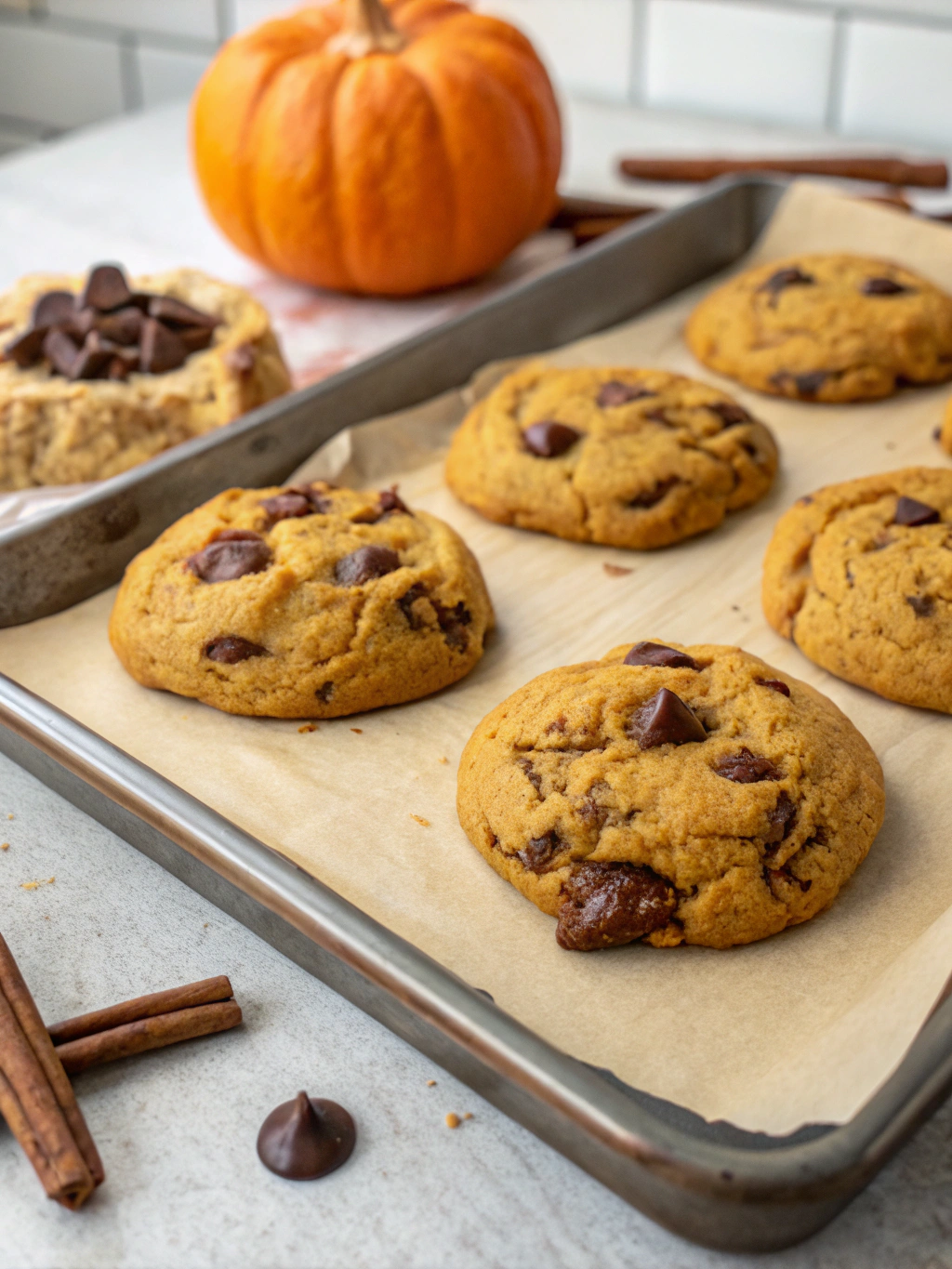 7 Pumpkin Chocolate Chip Cookies You Need to Make This Fall