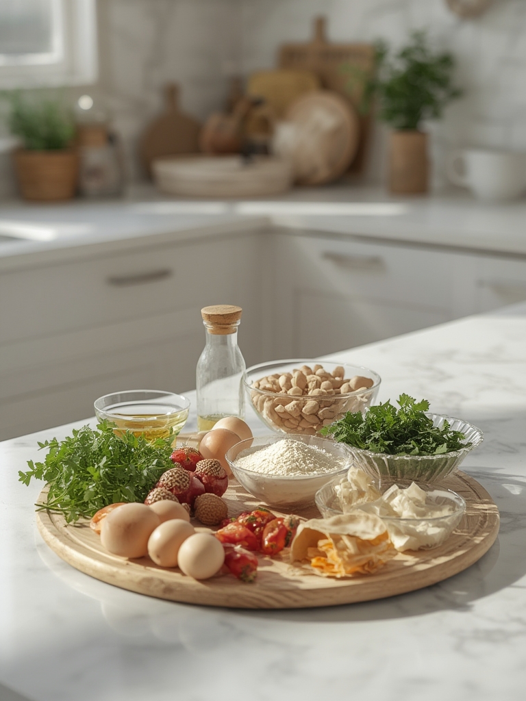 Ingredients laid out