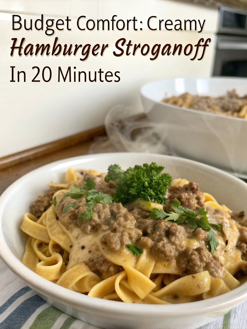 Budget Comfort: Creamy Hamburger Stroganoff in 20 Minutes