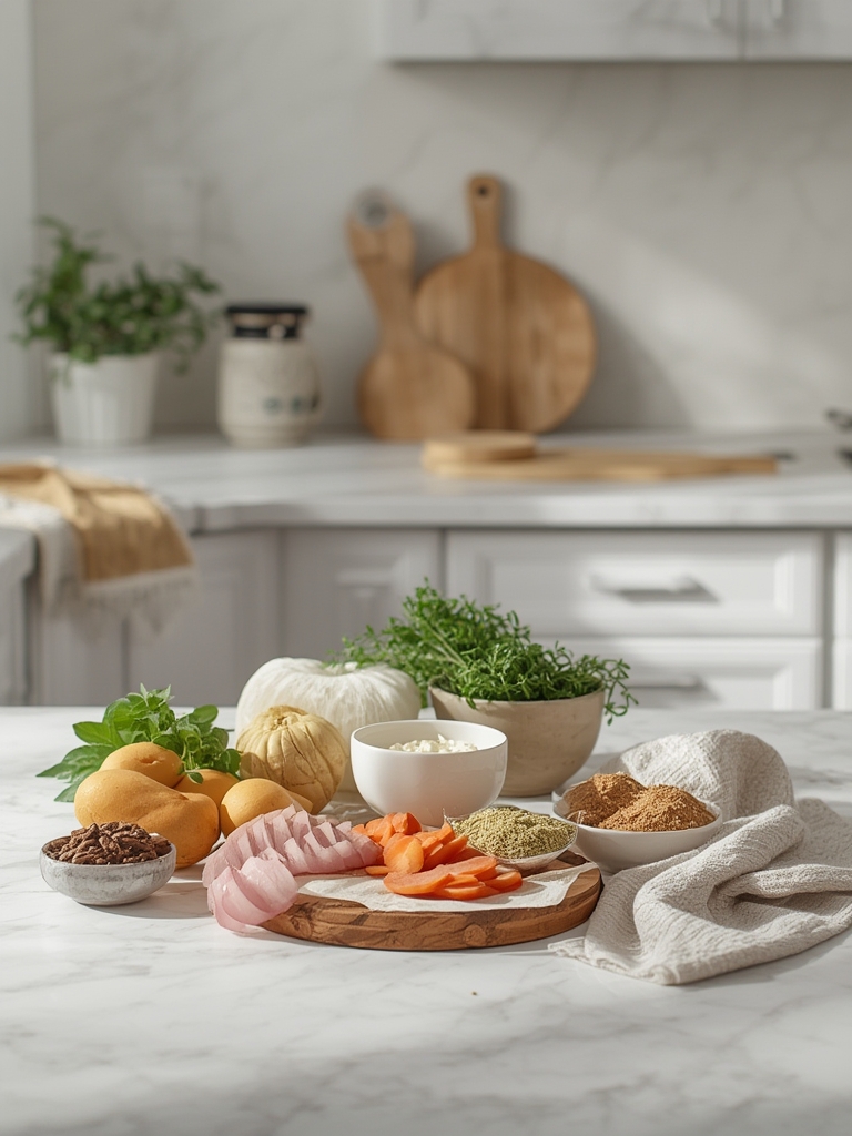 Ingredients laid out