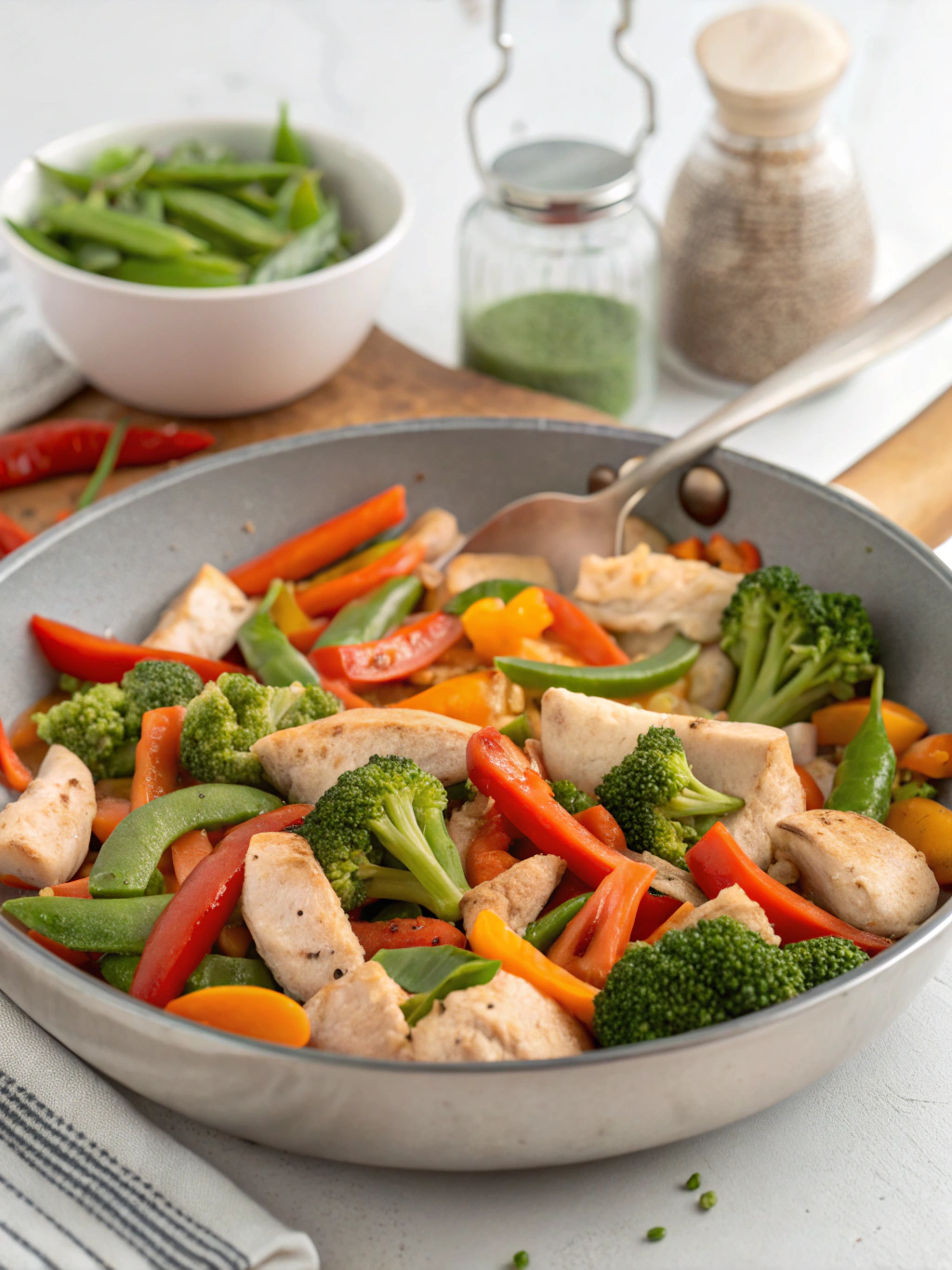 Clean Eating: Chicken and Vegetable Stir Fry (No Sugar Added)