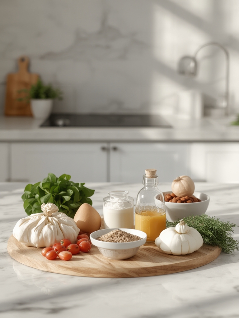 Ingredients laid out