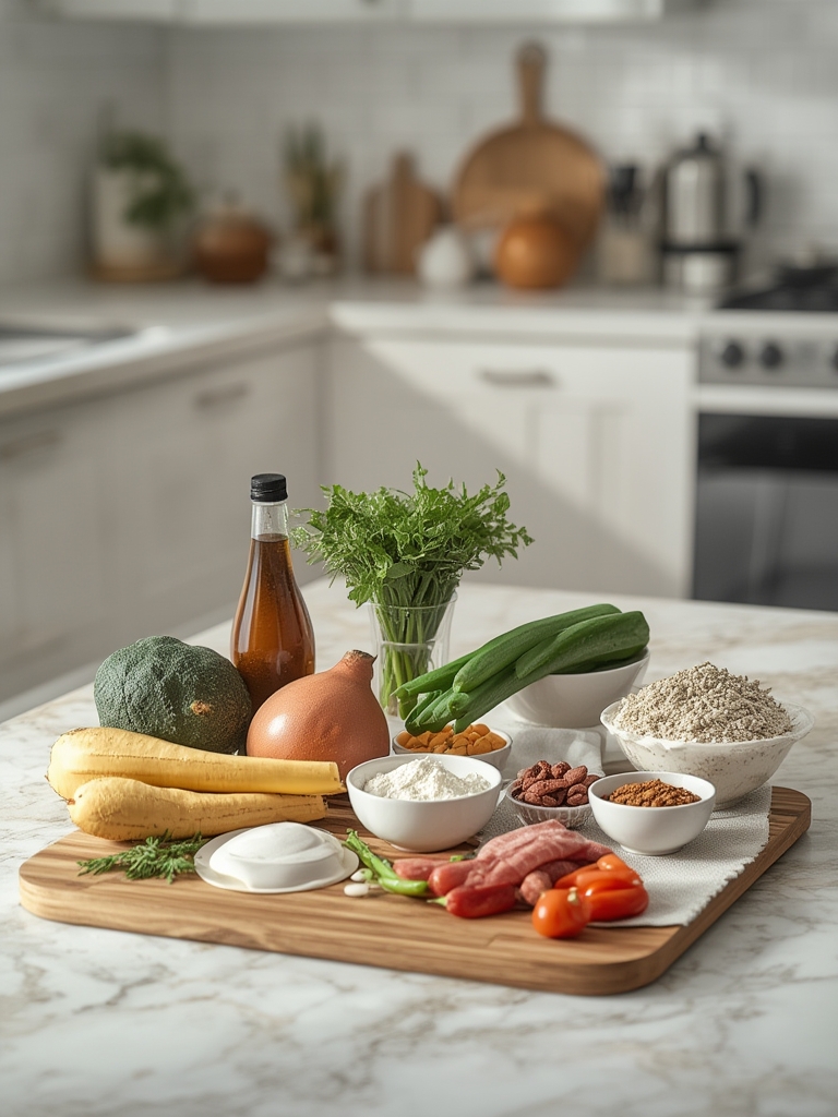 Ingredients laid out