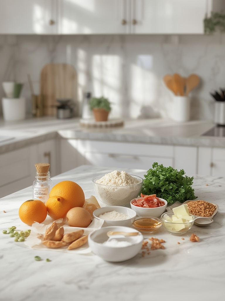 Ingredients laid out